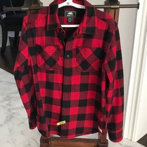 Roots size medium boys plaid flannel shirt.